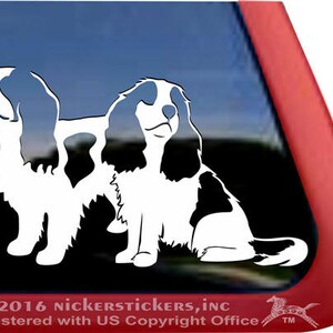 Cavalier King Charles Spaniels | DC1074PL | High Quality Adhesive Vinyl Window Decal Sticker