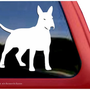 Bull Terrier Decal | DC329PL | High Quality Adhesive Vinyl Window Decal Sticker