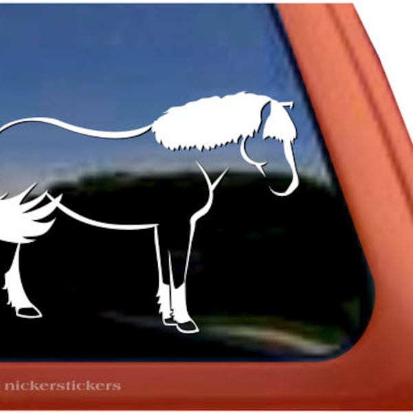 Haflinger Horse Decal | DC436PL-R | High Quality Adhesive Vinyl Decal Sticker