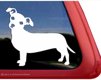 Chiweenie Dog Decal | DC263PL | High Quality Adhesive Vinyl Window Decal Sticker