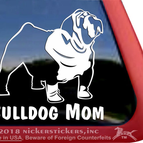 English Bulldog Decal Etsy