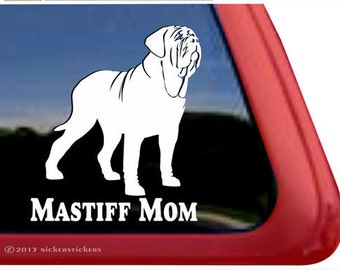 Mastiff Mom | DC957MOM | High Quality Adhesive Vinyl Neapolitan Mastiff Window Decal Sticker