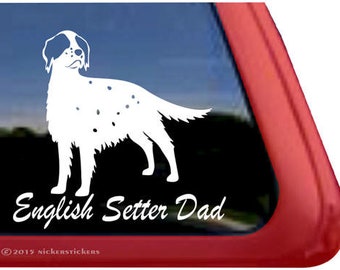 Setter Dad / DC807DAD / Adesivo adesivo adesivo adesivo per finestre in vinile di alta qualità