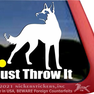 Einfach | DC313SP2 | Hochwertige Klebefolie Belgische Malinois Fensteraufkleber Sticker