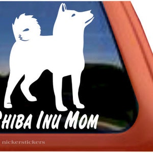 Shiba Inu Mom | DC643MOM | High Quality Adhesive Vinyl Window Decal Sticker