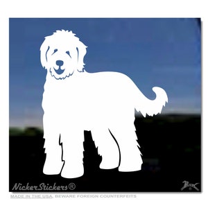 Custom Doodle Decal | High Quality Adhesive Vinyl Goldendoodle Labradoodle Window Decal Sticker