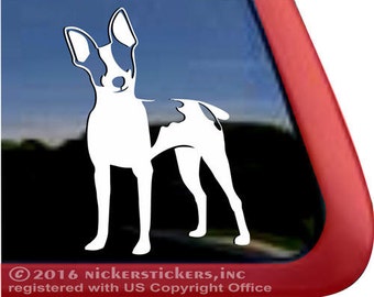Rat Terrier | DC1018PL | Adesivo de Vinil de Alta Qualidade NickerStickers® para Janela