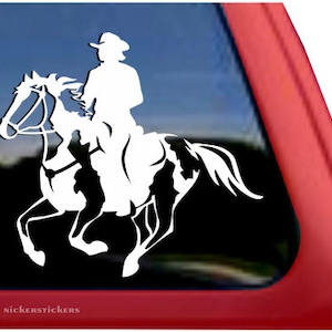 Female Rider | DC652PL | High Quality Adhesive American Paint Horse Vinyl Window Decal Sticker