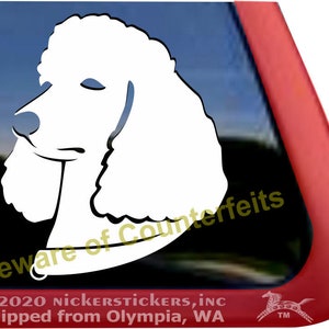 Cute Poodle Decal | DC1310PL | High Quality Adhesive Vinyl Window Decal Sticker