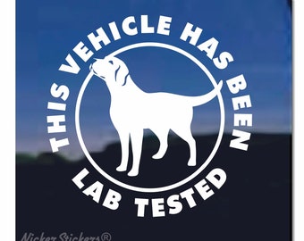 Lab Tested | High Quality Adhesive Vinyl Labrador Retriever Dog Window Decal Sticker