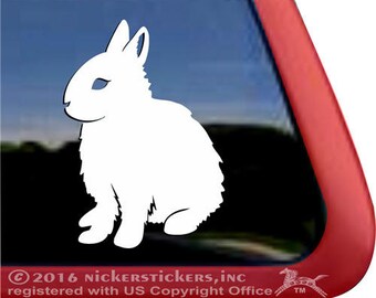 Dwarf Bunny Rabbit | DC1029PL | High Quality Adhesive Vinyl Window Decal Sticker