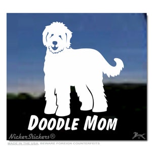 Doodle Mom | High Quality Adhesive Vinyl Goldendoodle Dog Window Decal Sticker