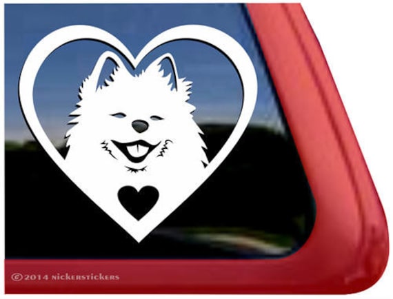 Pomeranian Heart Vinyl Decal Sticker - Weatherproof, 6-Year Outdoor