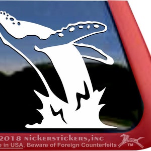 Humpback Whale | DC1211PL | High Quality Adhesive Vinyl Whale Window Decal Sticker
