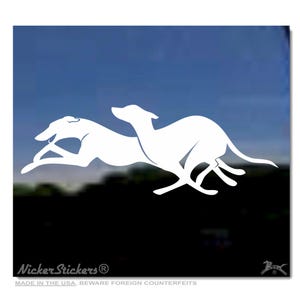 Custom Greyhounds Decal | Choose Size, Color, Add Text | Quality Adhesive Vinyl Window Decal Sticker
