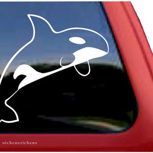 Orca Whale | DC191PL | High Quality Adhesive Vinyl Whale Window Decal Sticker