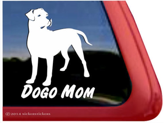 V02 Argentine Mastiff Sign Decal Dogo Argentino on Board Car Window Sticker
