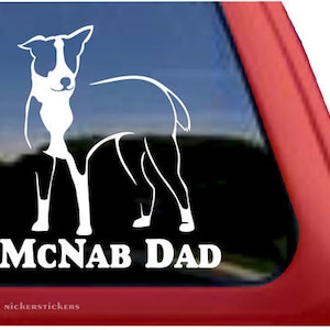 McNab Dad | DC672DAD | High Quality Adhesive Mcnab Dog Vinyl Window Decal Sticker