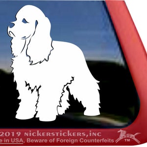 American Cocker Spaniel | DC1290PL | Hochwertige Klebefolie Hund Fensteraufkleber