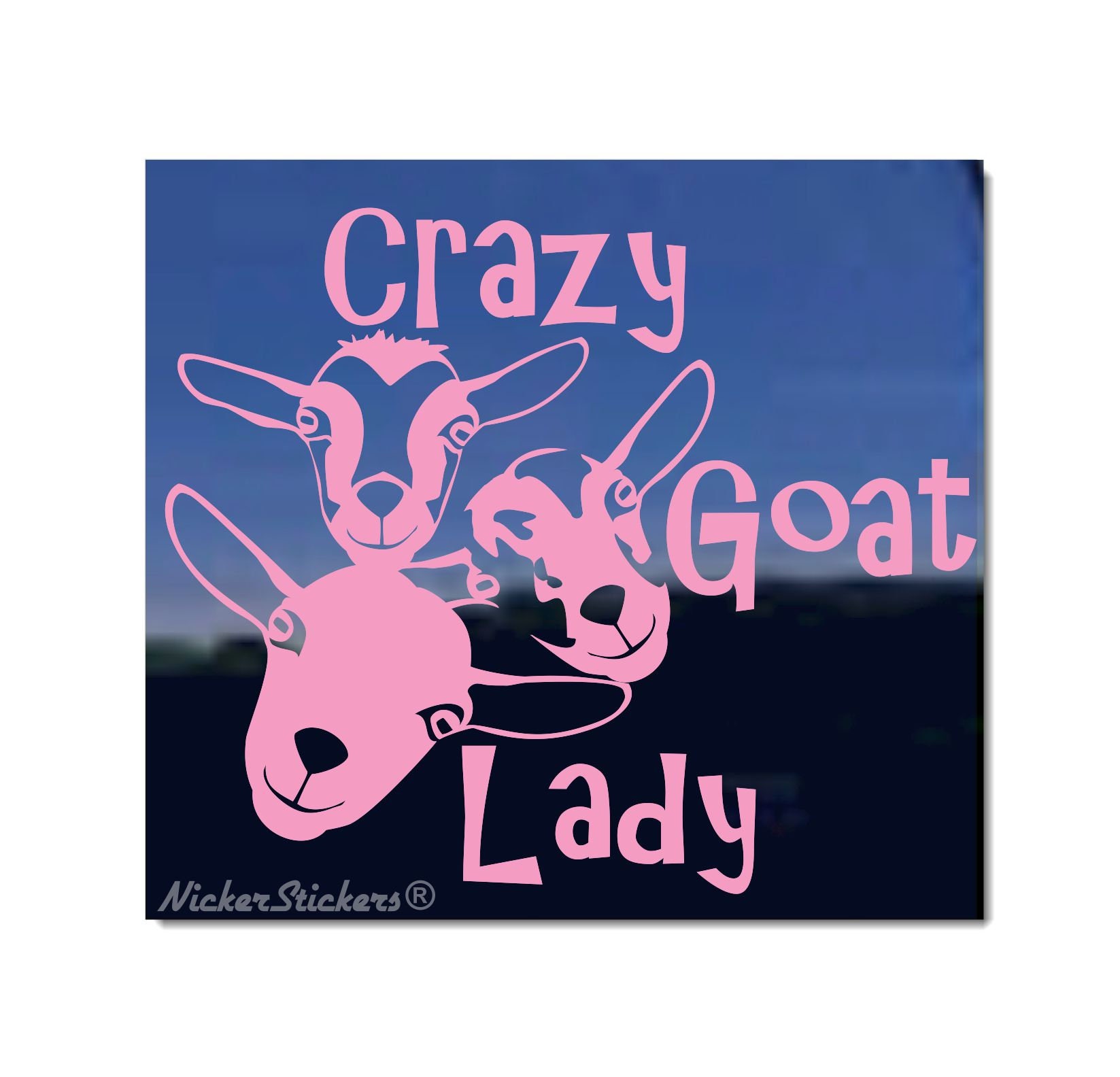 Crazy Goat Lady | High Quality Adhesive Vinyl Nigerian Dwarf Goats