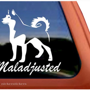 Maladjusted | DC306SP1 | High Quality Alaskan Malamute Dog Adhesive Vinyl Window Decal Sticker