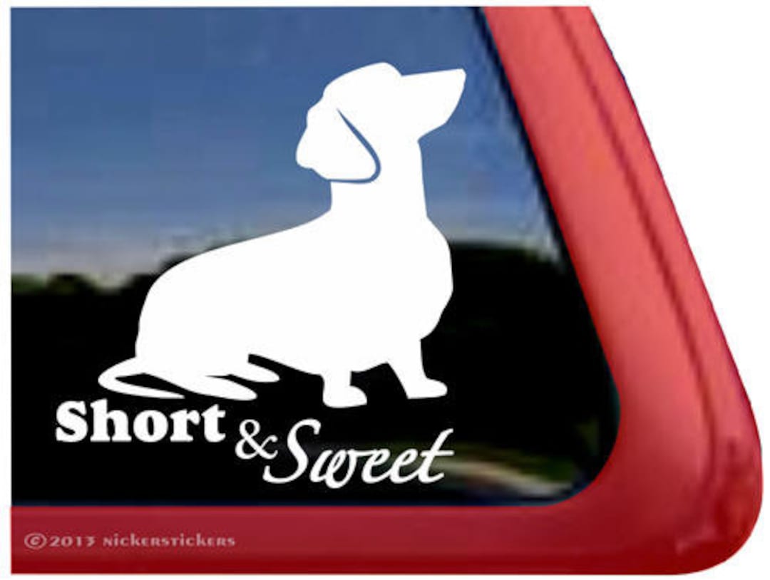 Short Sweet DC337SP6 High Quality Adhesive Vinyl Dachshund
