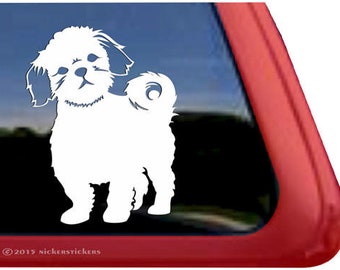 Cute Shih Tzu Decal | DC651PL | High Quality Adhesive Vinyl Window Decal Sticker