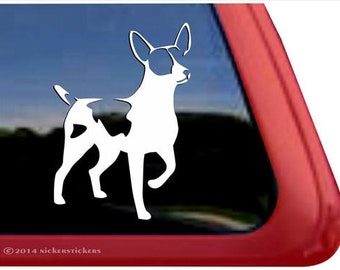 Adesivo fofo de Terrier Rato | DC374PL | Adesivo de vinil de alta qualidade NickerStickers® para janela