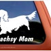 Dachshund Mom Vinyl Decal Sticker - 6x5.5 Inch White Gloss Dachsy Lover Decal