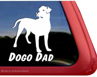 Dogo Argentino Lifeline K968 8" dog decal sticker