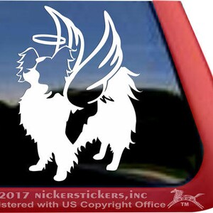 Cute Papillon Memorial Decal | DC1157PL | High Quality Adhesive Vinyl Window Decal Sticker