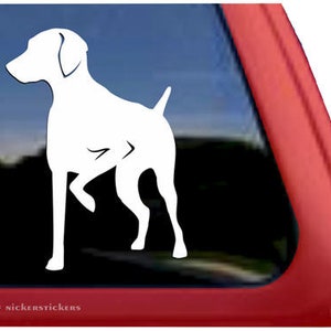 Cute Vizsla Decal | DC388PL | High Quality Adhesive Vinyl Window Decal Sticker