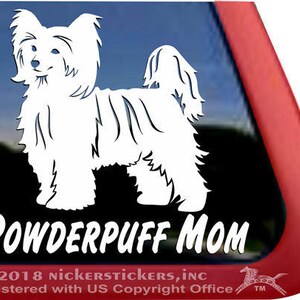 Powderpuff Mom | DC1183MOM | High Quality Adhesive Vinyl Window Decal Sticker
