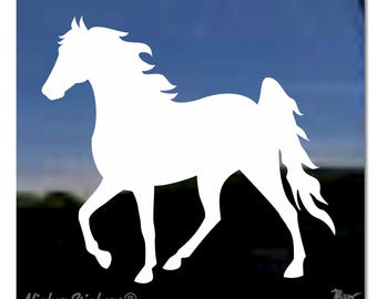 Adesivo personalizzato con cavallo Tennessee Walking Horse / Aggiungi testo, scegli dimensioni e colore / Adesivo per finestre in vinile di alta qualità NickerStickers®