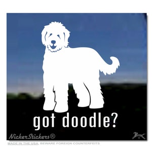 Got Doodle? | High Quality Adhesive Vinyl Goldendoodle Window Decal Sticker
