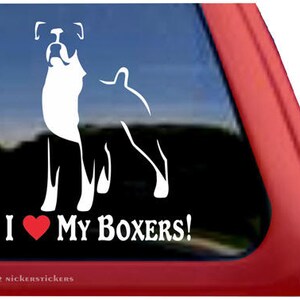 I Love My Boxers! | DC323HEAS | Hochwertige Klebefolie Fensteraufkleber