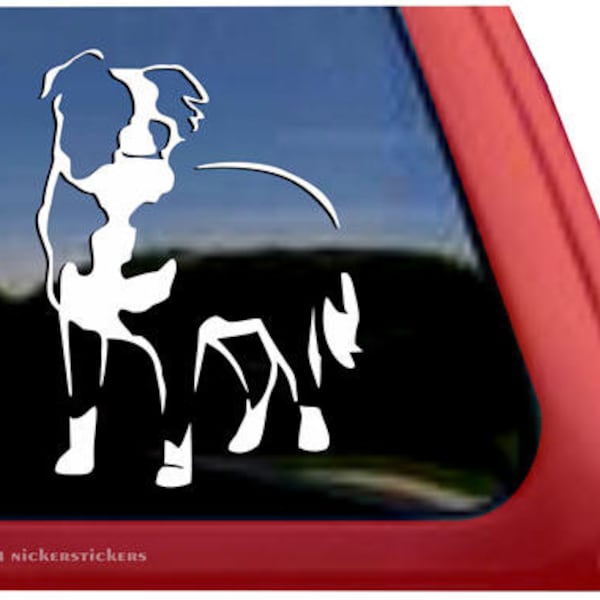 Border Collie Hond | DC320PL | Hoge kwaliteit zelfklevende vinyl raamsticker