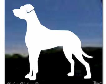 Individueller Aufkleber mit Doggenmotiv | Hochwertiger, selbstklebender Vinyl-Fensteraufkleber von NickerStickers® mit natürlichem Doggenmotiv
