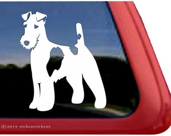 Wirehaired Fox Terrier Decal | DC776PL | High Quality Adhesive Vinyl Window Decal Sticker