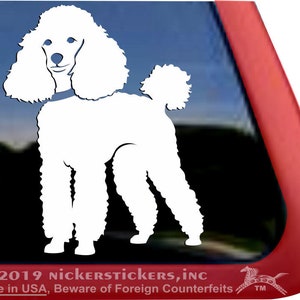 Miniature Poodle Decal  | DC1294PL | High Quality Adhesive Vinyl Dog Window Decal Sticker