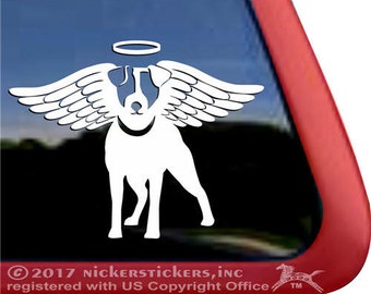 Cute Jack Russell Terrier Memorial Decal | DC1134PL| High Quality Adhesive Vinyl Window Decal Sticker