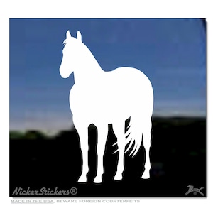 Custom Quarter Horse Decal | Choose Size, Color, Add Text | High Quality Adhesive Vinyl Horse Window Decal Sticker