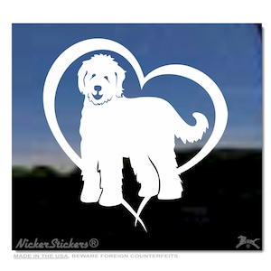 Custom Doodle Decal | High Quality Adhesive Vinyl Goldendoodle Labradoodle Window Decal Sticker