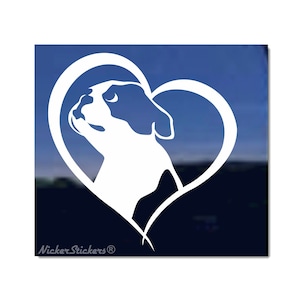 Boston Terrier Love | High Quality Adhesive Vinyl Window Decal Sticker