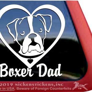 Boxer Papa | DC641DAD | Hochwertige Klebefolie Fensteraufkleber