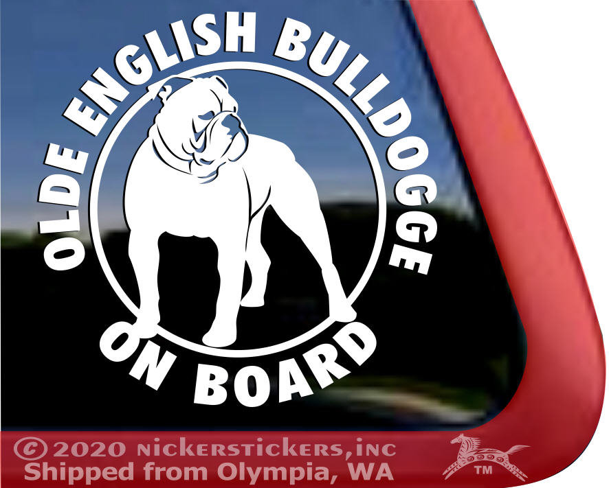 British Bulldog Head English Sticker Decal Vinyl