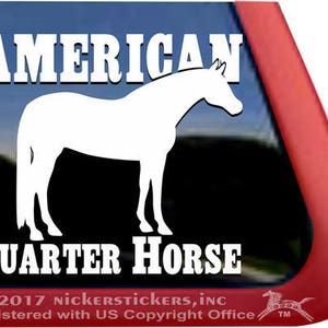 American Quarter Horse | DC1121SP1 | High Quality Adhesive Vinyl Quarter Horse QH Window Decal Sticker