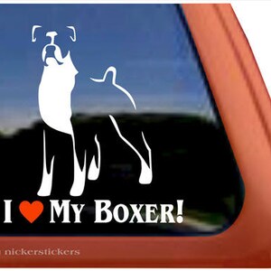 I Love My Boxer! | DC323HEA | Hochwertige Klebefolie Fensteraufkleber