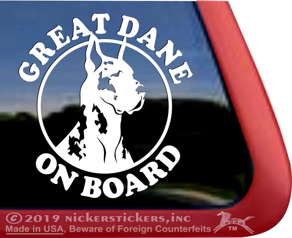 Great Dane on Board | DC228OB | High Quality Adhesive Vinyl Window