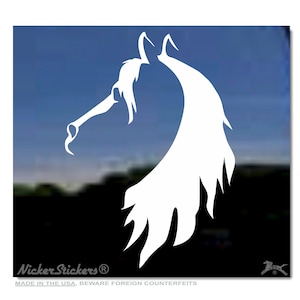 Prachtige sticker paardenhoofd |  Hoogwaardige zelfklevende vinyl raamstickers: